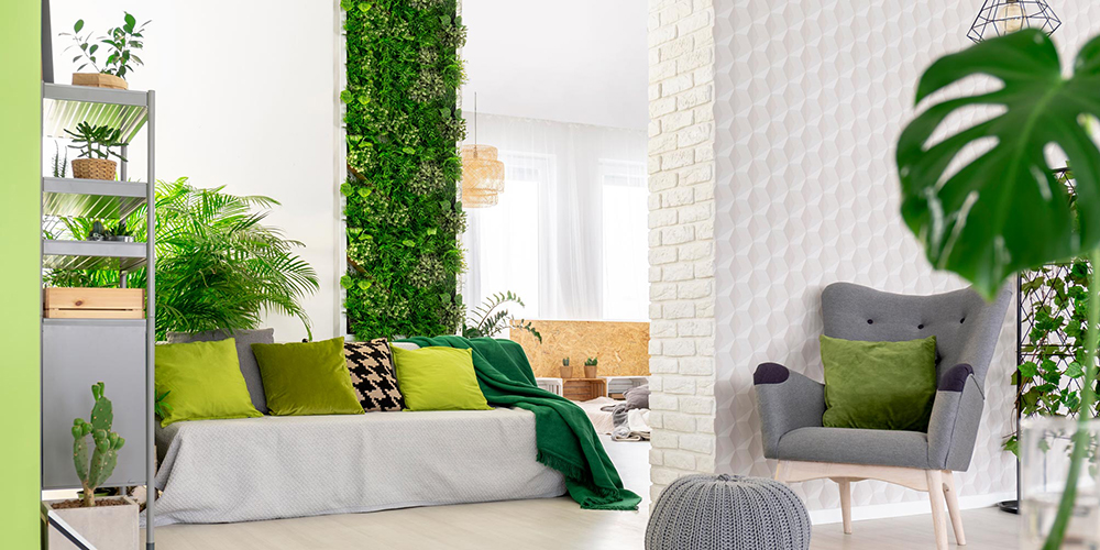 Indoor artificial ivy is a top landscaping trend